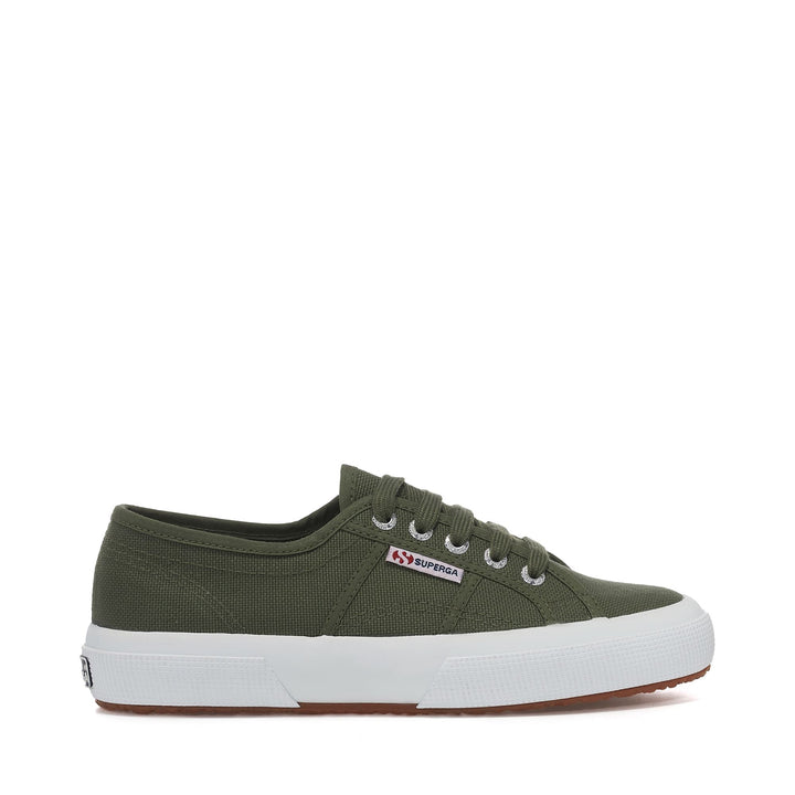 Sneakers Classiche Unisex Colore Verde con Tomaia in Cotone 1