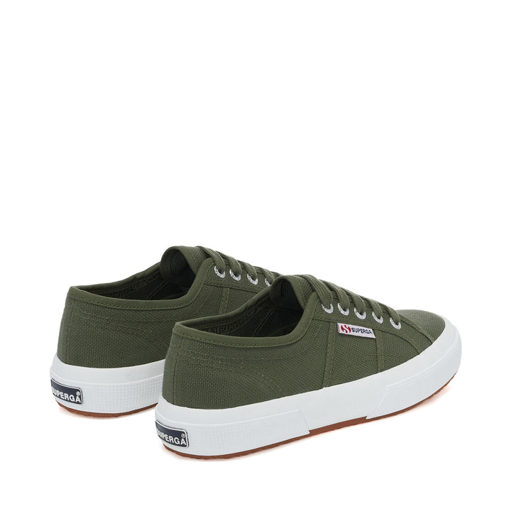 Sneakers Classiche Unisex Colore Verde con Tomaia in Cotone 3
