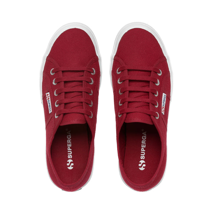 Le Superga Unisex 2750-COTU CLASSIC Sneaker RED DK SCARLET Dressed Back (jpg Rgb)		