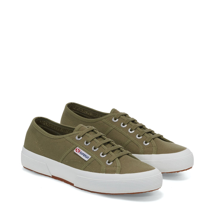 Sneakers classiche unisex verdi con tomaia in cotone 2