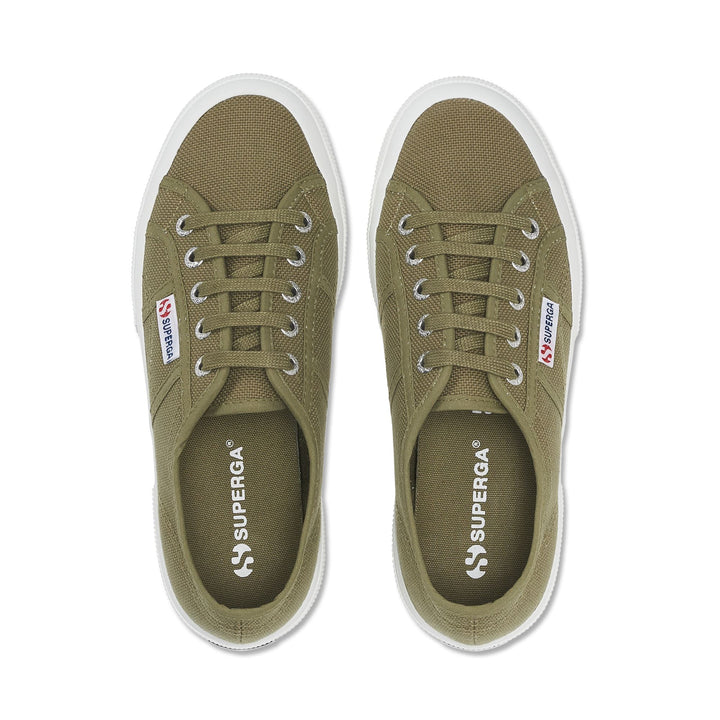 Sneakers classiche unisex verdi con tomaia in cotone 4