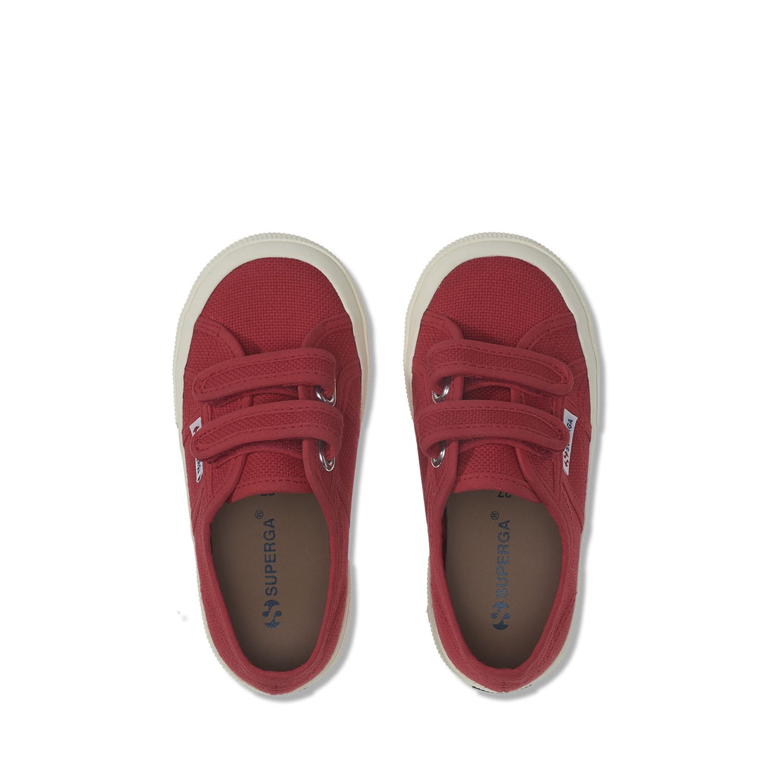 Le Superga Kid unisex 2750-COTJSTRAP CLASSIC Sneaker RED Dressed Back (jpg Rgb)		