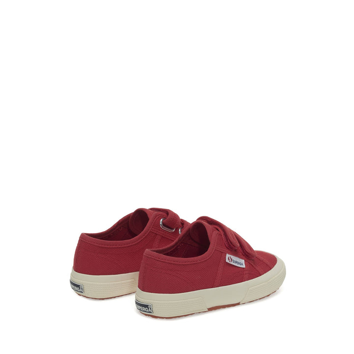 Le Superga Kid unisex 2750-COTJSTRAP CLASSIC Sneaker RED Dressed Side (jpg Rgb)		