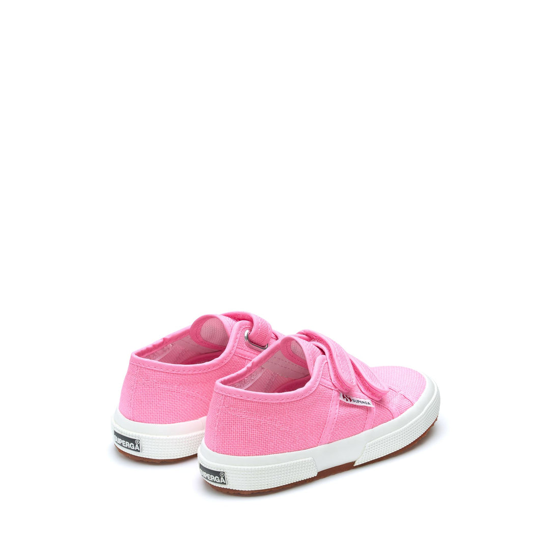 Le Superga Kid unisex 2750-COTJSTRAP CLASSIC Sneaker COTTON CANDY Dressed Side (jpg Rgb)		