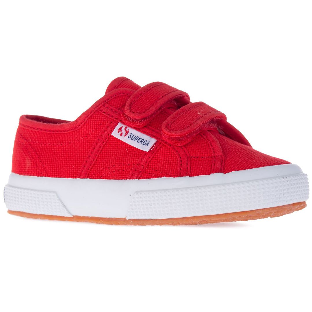 Le Superga Kid unisex 2750-COTJSTRAP CLASSIC Sneaker RED-WHITE Detail Double				