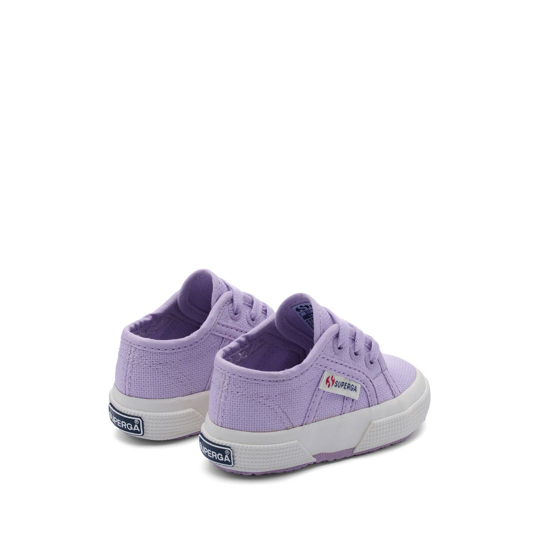Le Superga Kid unisex 2750 BABY CLASSIC Sneaker VIOLET LILLA-F AVORIO Dressed Side (jpg Rgb)		