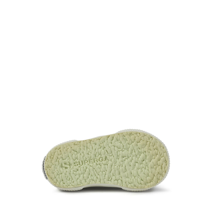 Le Superga Kid unisex 2750 BABY CLASSIC Sneaker GREEN PRIMROSE-F AVORIO Detail (jpg Rgb)			