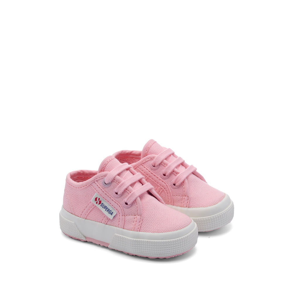 Le Superga Kid unisex 2750 BABY CLASSIC Sneaker PINK TICKLED-FAVORIO Dressed Front (jpg Rgb)	