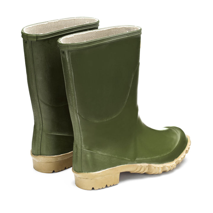 Rubber Boots Unisex 7077-TRONCHETTO PADUS High Cut OLIVE Dressed Side (jpg Rgb)		