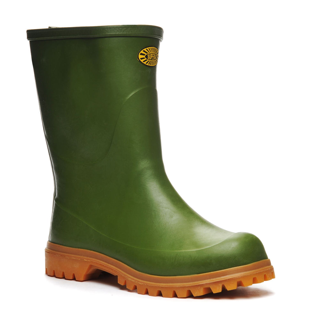 Rubber Boots Unisex 7133-TRONCHETTO ALPINA High Cut OLIVE Detail Double				