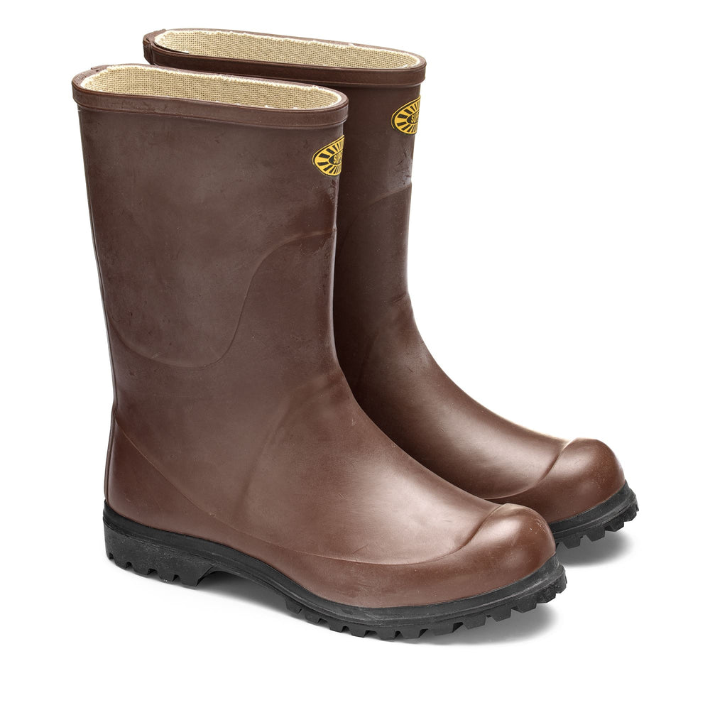 Rubber Boots Unisex 7133-TRONCHETTO ALPINA High Cut BROWN Dressed Front (jpg Rgb)	