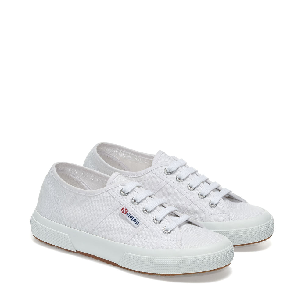 Le Superga Unisex 2750-PLUS COTU Sneaker WHITE Dressed Front (jpg Rgb)	