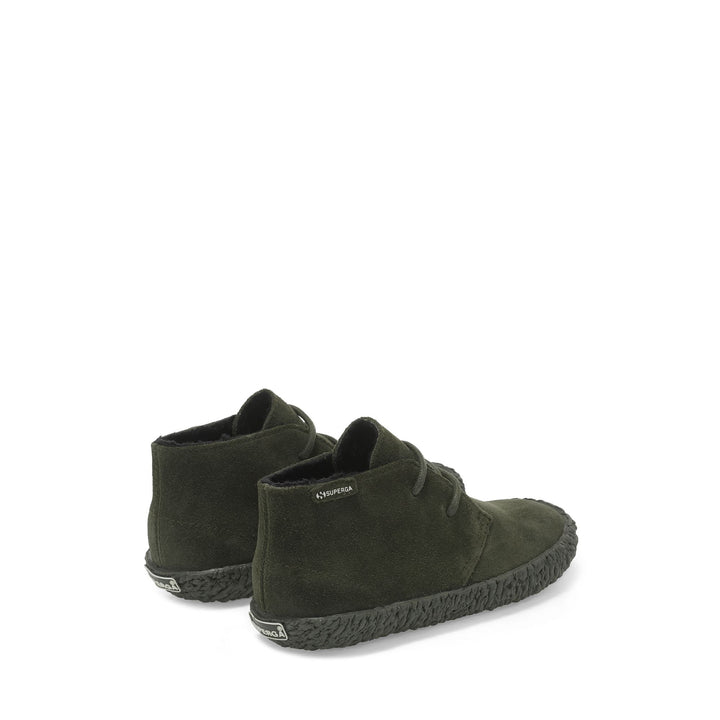 Ankle Boots Boy 2798-SUEJ Laced FULL MILITARY GREEN Dressed Side (jpg Rgb)		