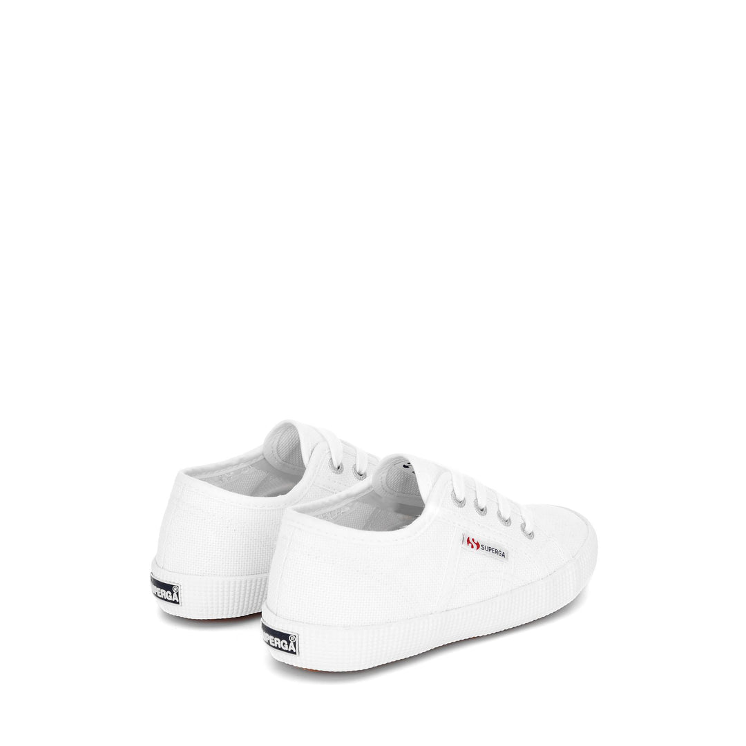 Le Superga Kid unisex 2750 KIDS EASYLITE Sneaker WHITE Dressed Side (jpg Rgb)		