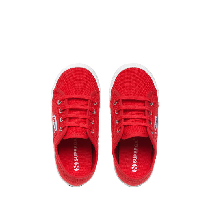 Le Superga Kid unisex 2750 KIDS EASYLITE Sneaker RED-WHITE Dressed Back (jpg Rgb)		
