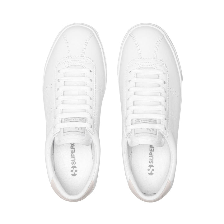 Sneakers Unisex 2843 CLUB S COMFORT LEATHER Low Cut FULL WHITE Dressed Back (jpg Rgb)		