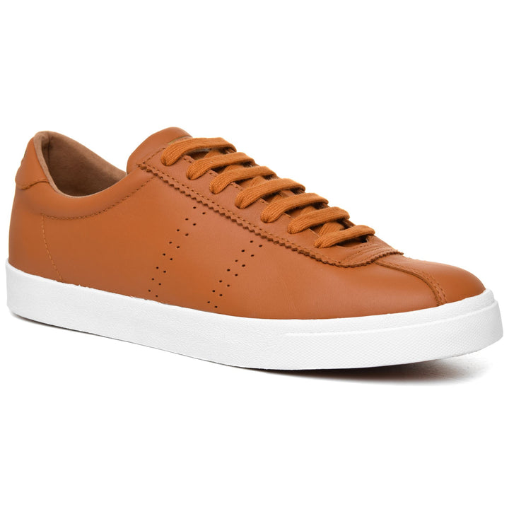 Sneakers Unisex 2843 CLUB S SOFT LEATHER Low Cut SUDAN BROWN Detail Double				