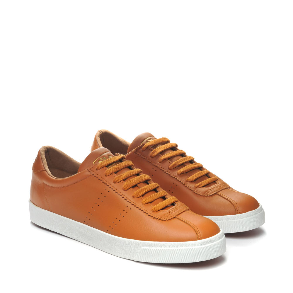 Sneakers Unisex 2843 CLUB S SOFT LEATHER Low Cut SUDAN BROWN Dressed Front (jpg Rgb)	