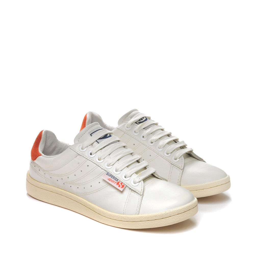 Sneakers Unisex 4832-LENDL GOATNAPPAU Low Cut WHITE-RED-OFF WHITE Dressed Front (jpg Rgb)	
