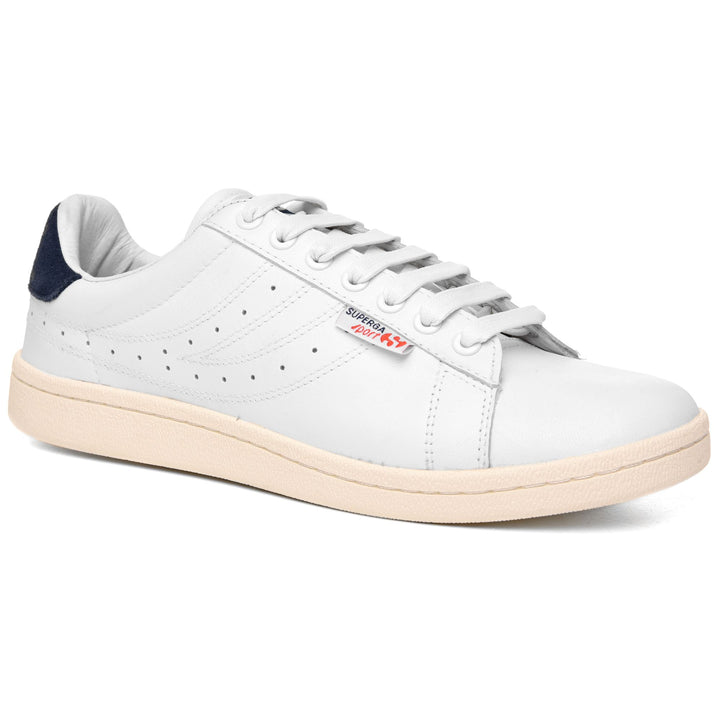 Sneakers Unisex 4832-LENDL GOATNAPPAU Low Cut WHITE-NAVY-OFF WHITE Detail Double				