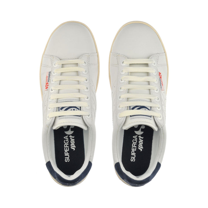 Sneakers Unisex 4832-LENDL GOATNAPPAU Low Cut WHITE-NAVY-OFF WHITE Dressed Back (jpg Rgb)		
