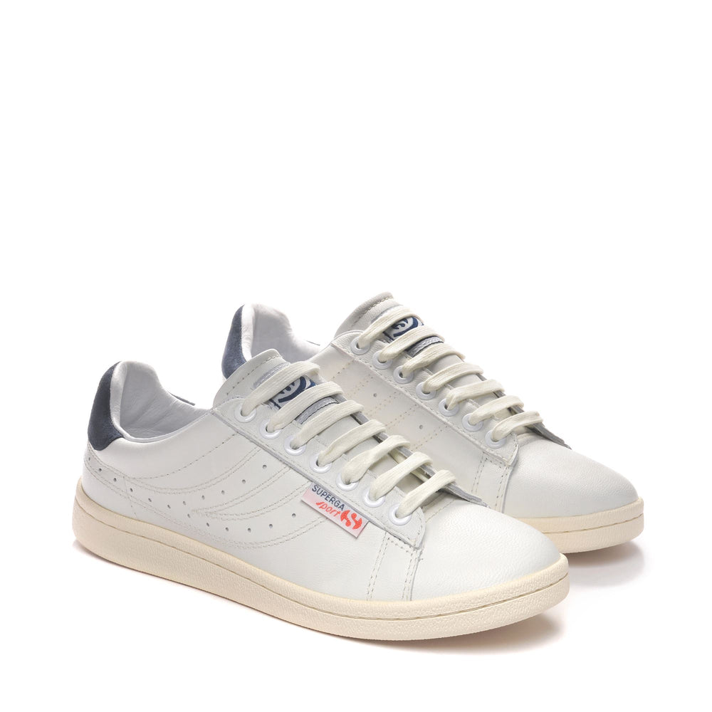 Sneakers Unisex 4832-LENDL GOATNAPPAU Low Cut WHITE-NAVY-OFF WHITE Dressed Front (jpg Rgb)	