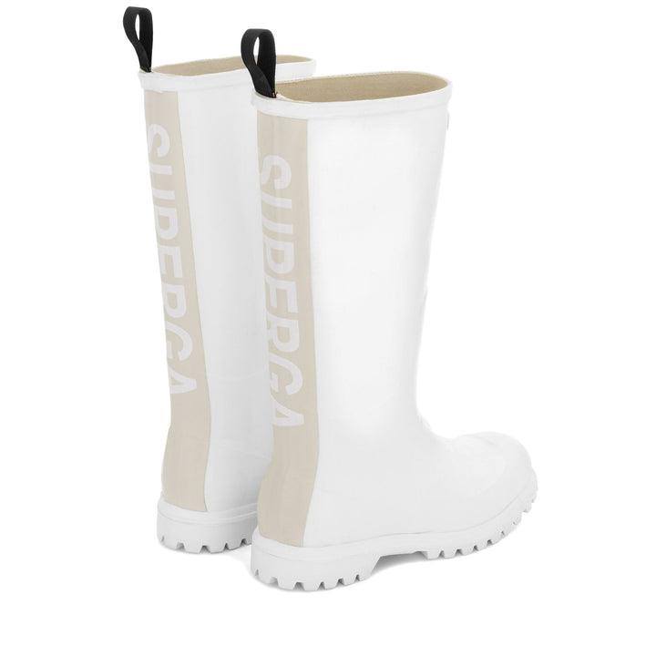 Rubber Boots Unisex 799 RUBBER BOOTS LETTERING High Cut WHITE Dressed Side (jpg Rgb)		