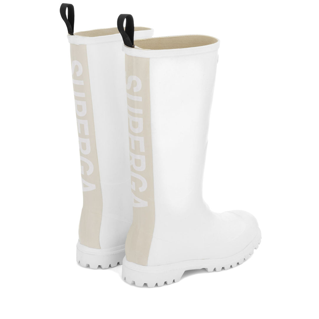 High Rubber Boots Unisex White Color main