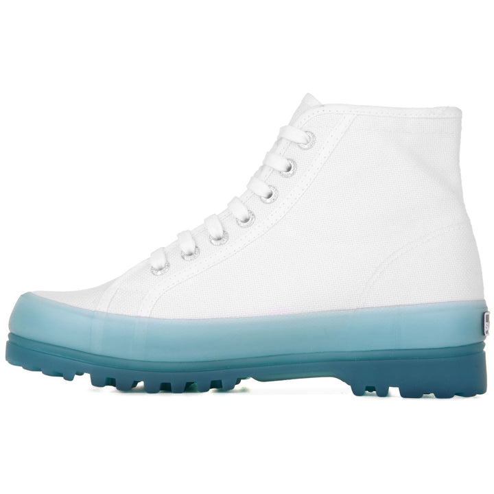 Ankle Boots Unisex 2341 ALPINA JELLYGUM COTU Laced WHITE-BLUE LT CRYSTAL Dressed Side (jpg Rgb)		