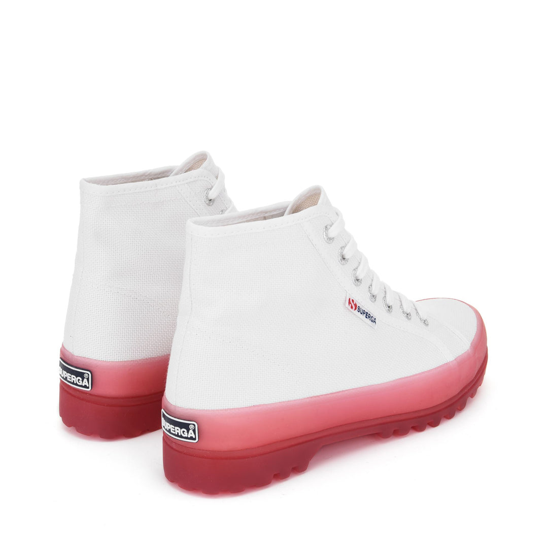 Ankle Boots Unisex 2341 ALPINA JELLYGUM COTU Laced WHITE-PINK EXTASE Dressed Side (jpg Rgb)		