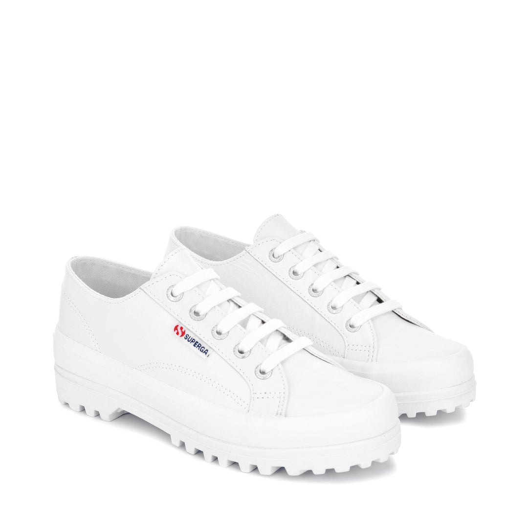 Sneakers Unisex 2555 ALPINA NAPPA Low Cut WHITE Dressed Front (jpg Rgb)	