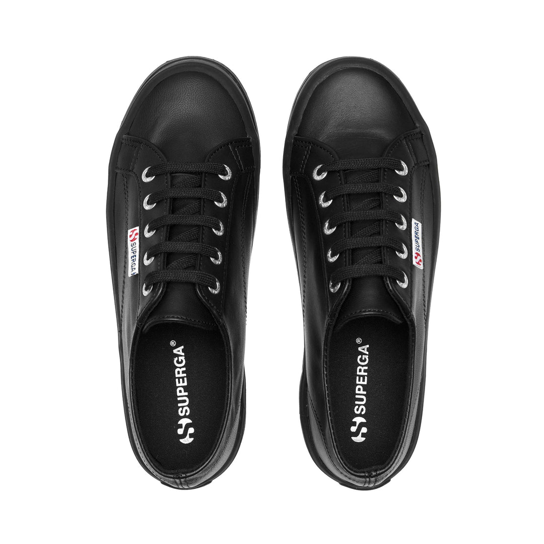 Sneakers Unisex 2555 ALPINA NAPPA Low Cut FULL BLACK Dressed Back (jpg Rgb)		