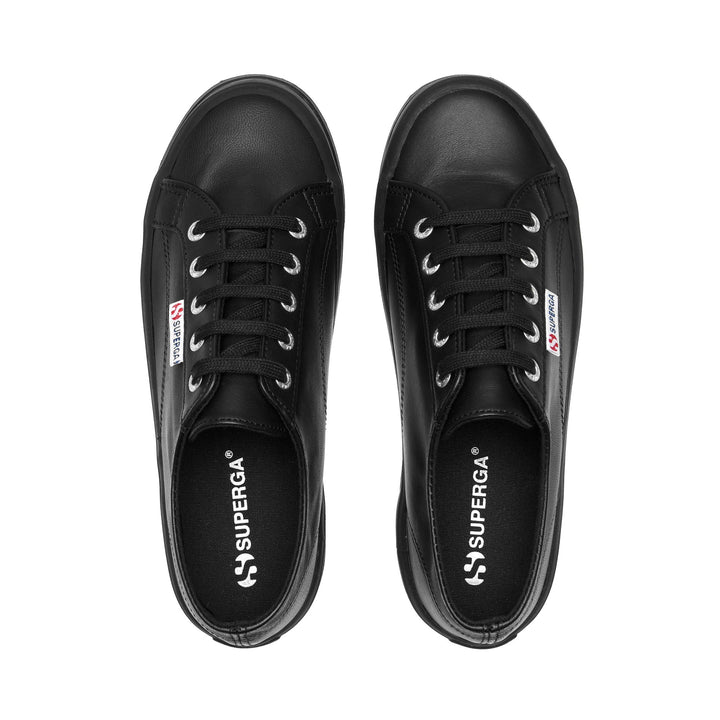 Sneakers Unisex 2555 ALPINA NAPPA Low Cut FULL BLACK Dressed Back (jpg Rgb)		