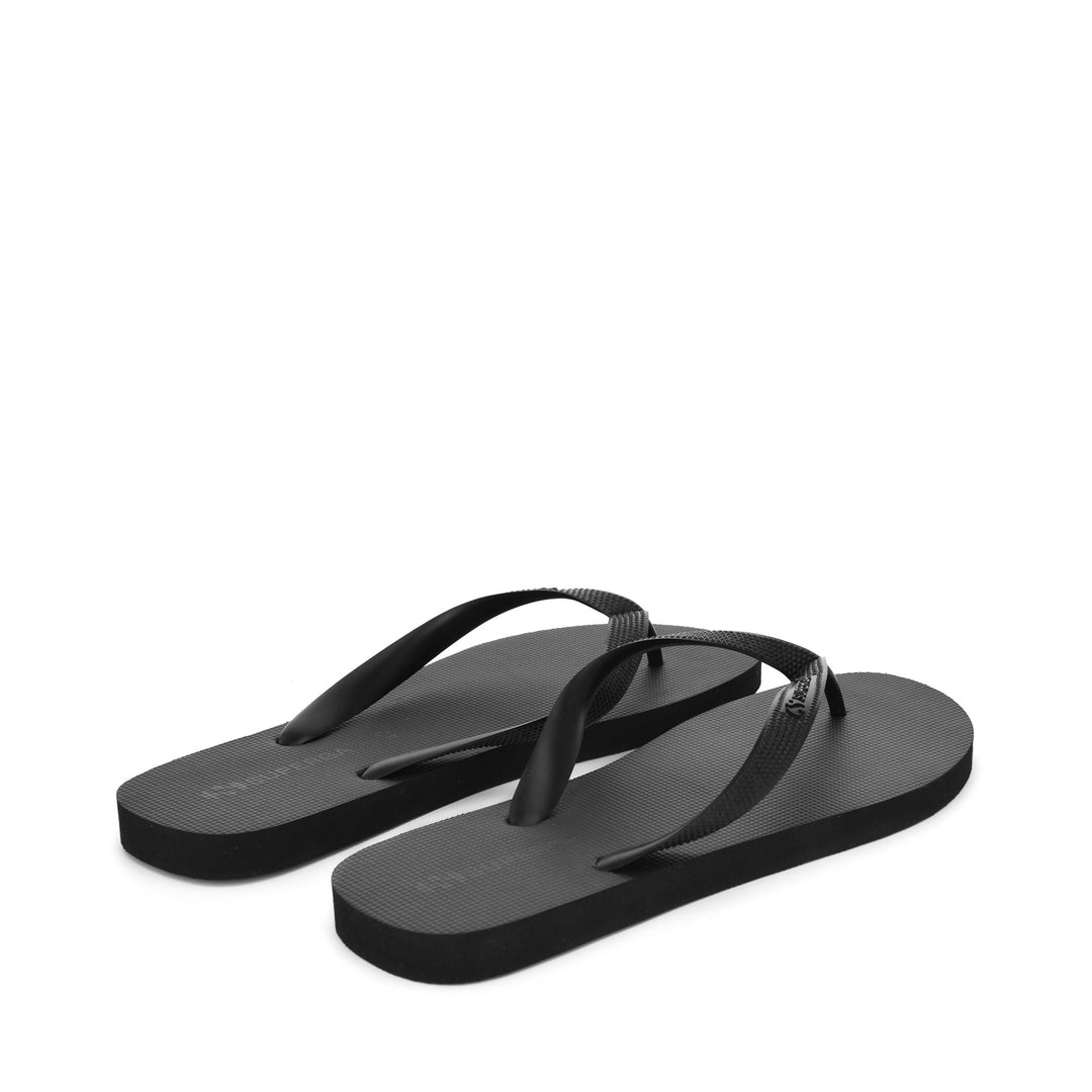Slippers Man 4121 FLIP FLOPS Flip-Flop TOTAL BLACK Dressed Side (jpg Rgb)		