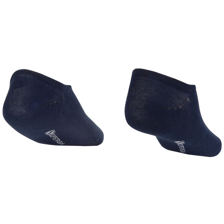 Socks Unisex COTTON NO SHOW Footsies BLUE NAVY Dressed Front (jpg Rgb)	