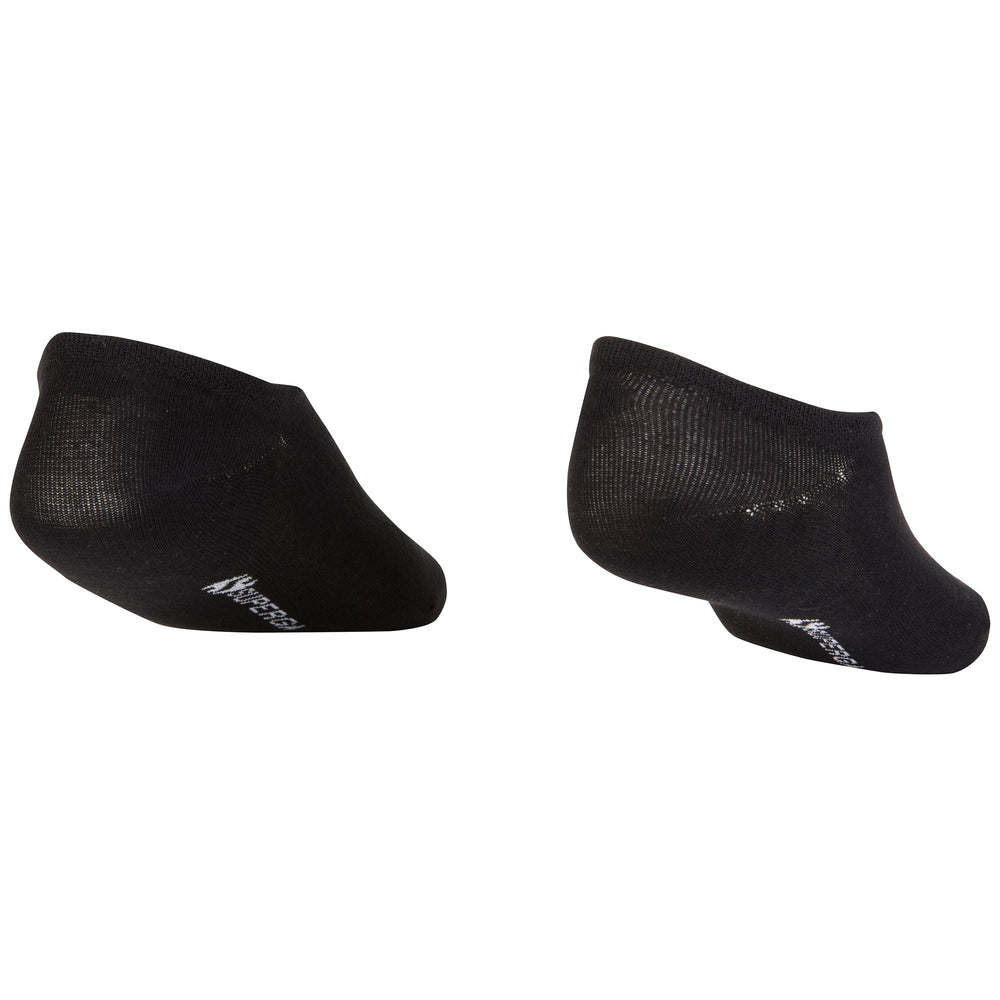 Socks Unisex COTTON NO SHOW Footsies BLACK Dressed Front (jpg Rgb)	