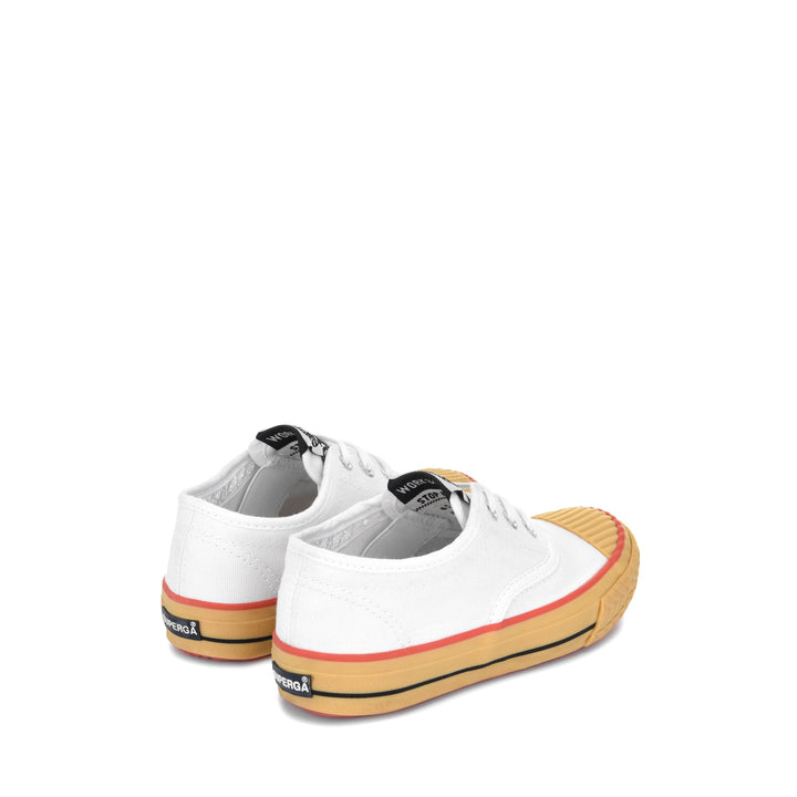 Sneakers Kid unisex 2977 KIDS COLLEGE Slip On WHITE Dressed Side (jpg Rgb)		