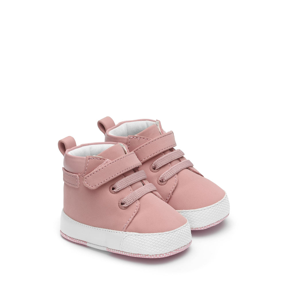 Sneakers Kid unisex 4015 BABY SYNTHETIC MATERIAL Mid Cut PINK PALE LILAC Dressed Front (jpg Rgb)	