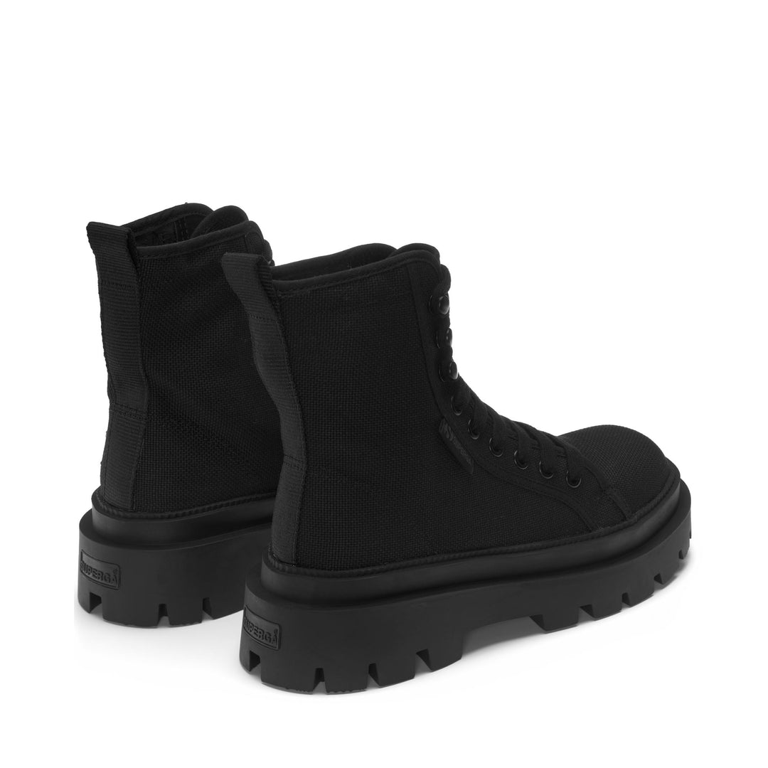 Ankle Boots Woman 3051 ALPINA APEX HIGH Laced TOTAL BLACK Dressed Side (jpg Rgb)		