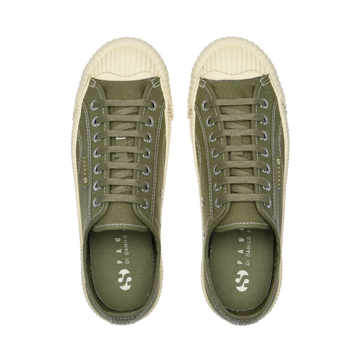 Sneakers Unisex 2482 COTTON Low Cut GREEN CAPULET OLIVE Detail (jpg Rgb)			
