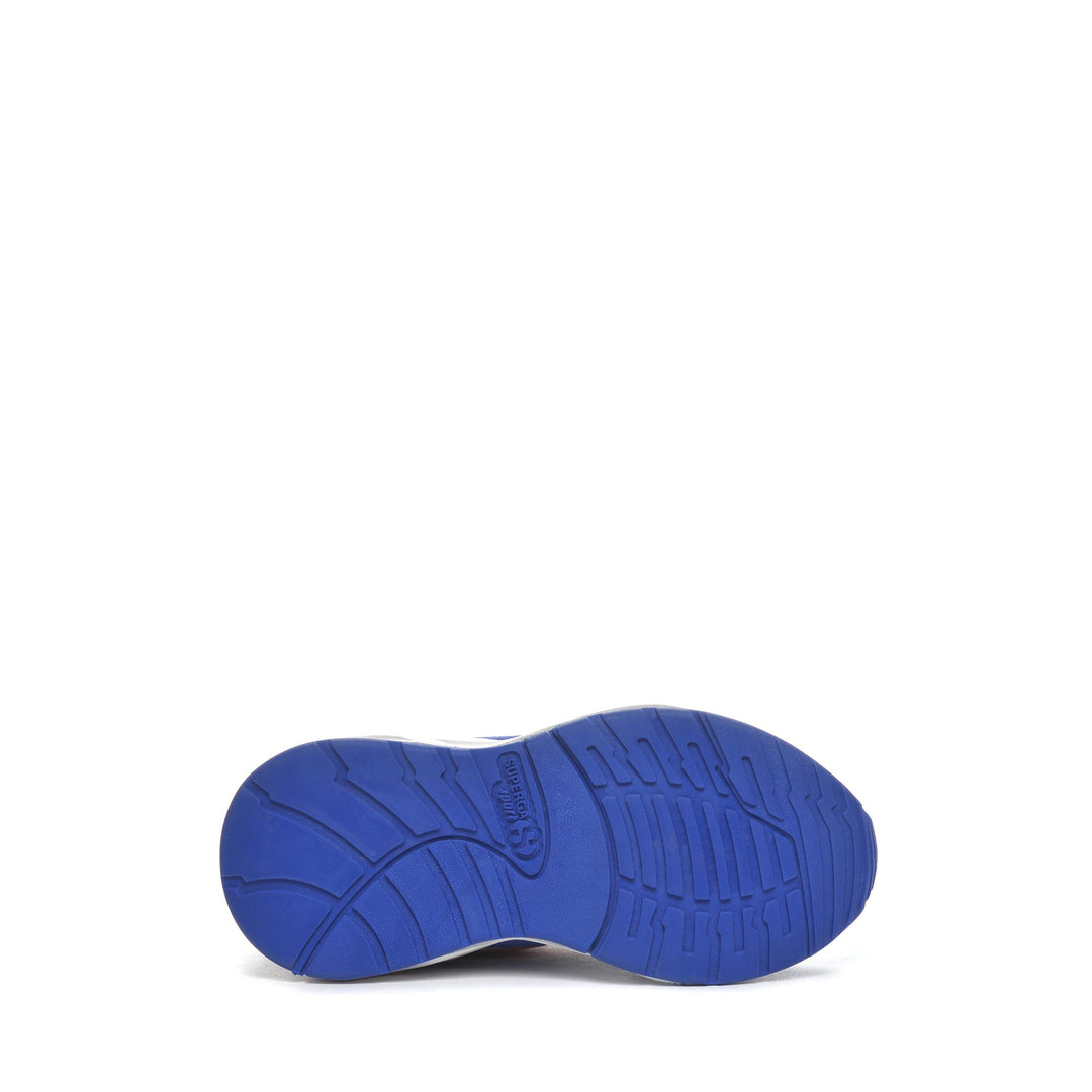 Sneakers Kid unisex 4073 KIDS TRAINING POLY SUEDE Low Cut BLUE ROYAL-WHITE-ORANGE Detail (jpg Rgb)			
