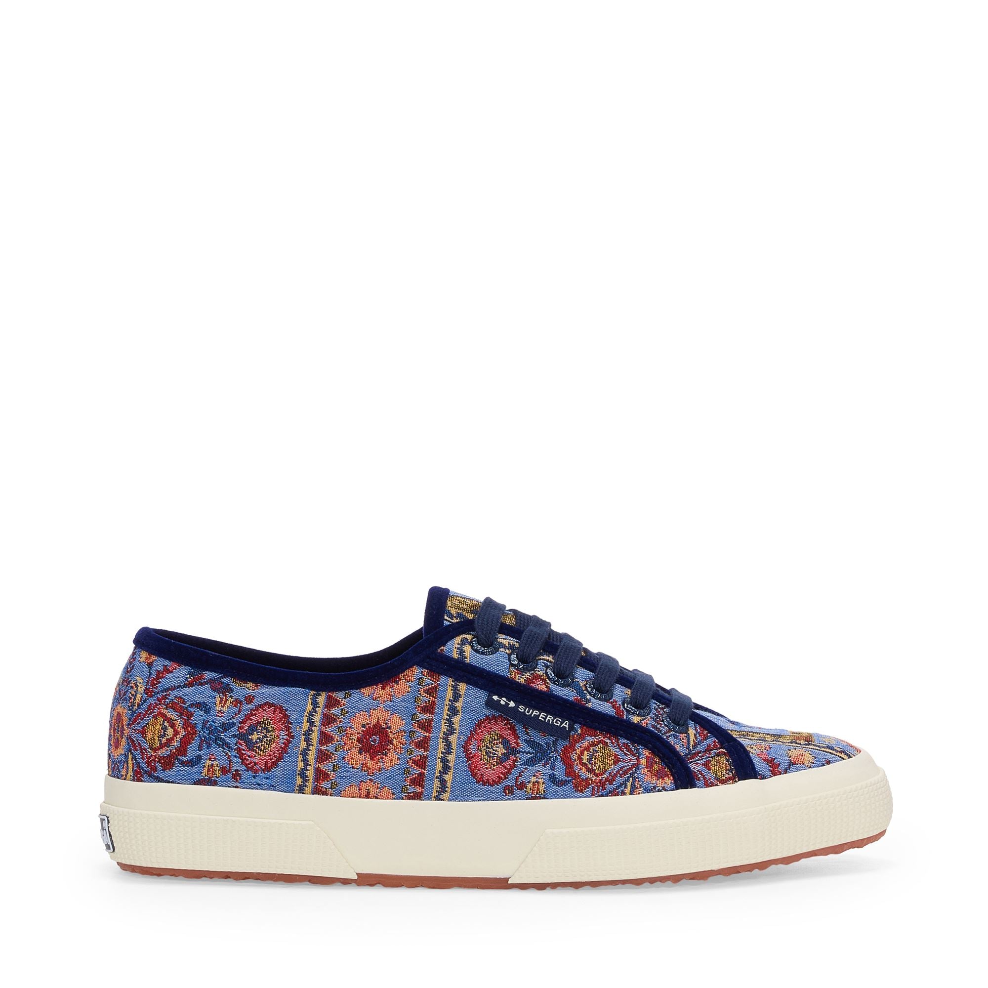 Le Superga, Woman, 2750 TAPESTRY, Blue Avion-Beige-Red-Off White | Superga