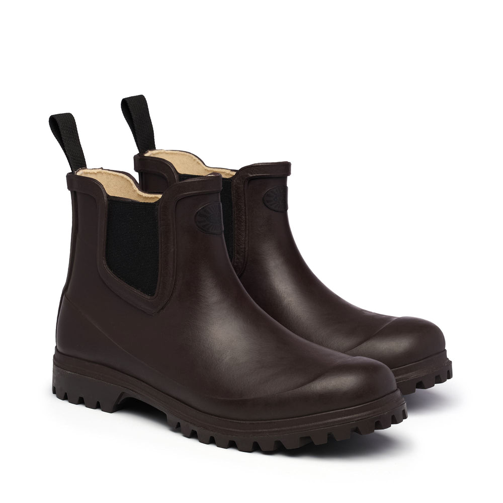 Mid Rubber Boots Woman Brown Color 02