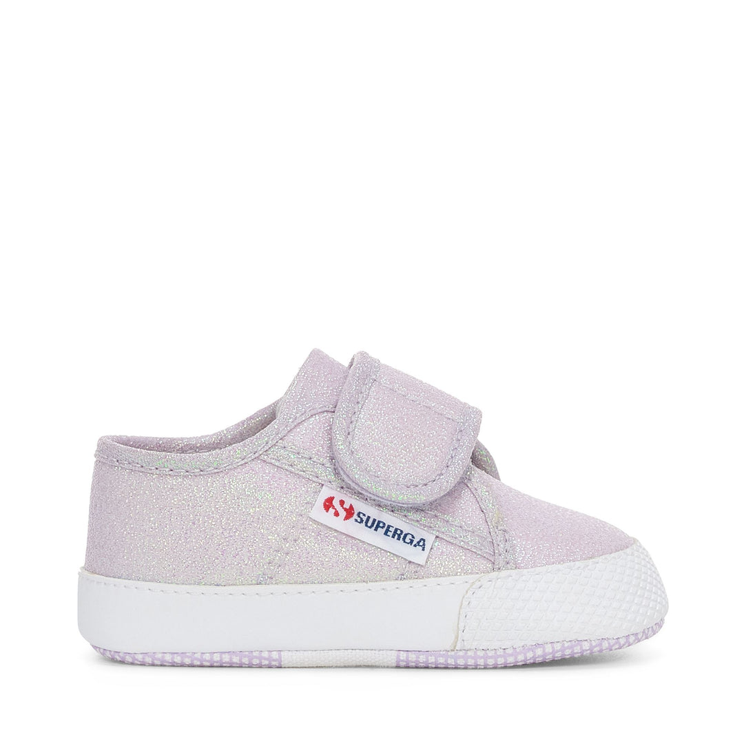 Sneakers Girl 4006 BABY STRAP LAME Low Cut PASTEL LILLA IRIDESCENT Photo (jpg Rgb)			