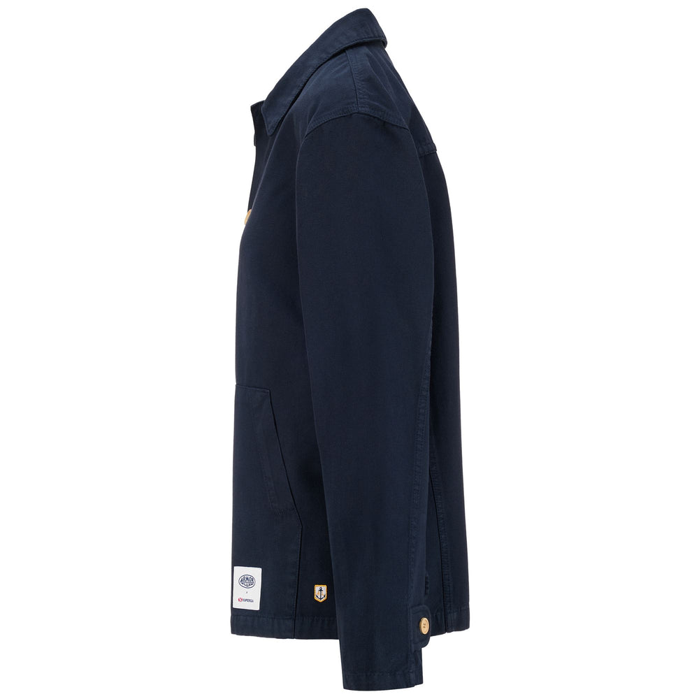 Chaqueta de mujer azul marino con parte superior de algodón 02