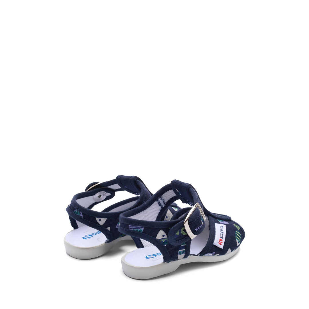 Sandals Girl 1200 CANDY FISH Sandal BLUE NAVY CANDY FISH Dressed Side (jpg Rgb)		