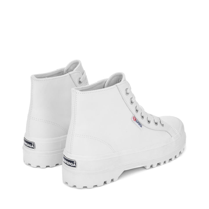 Ankle Boots Unisex 2341 ALPINA NAPPA Laced WHITE Dressed Side (jpg Rgb)		