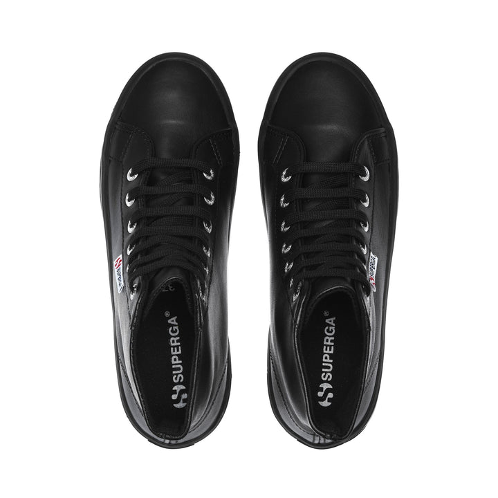 Ankle Boots Unisex 2341 ALPINA NAPPA Laced FULL BLACK Dressed Back (jpg Rgb)		