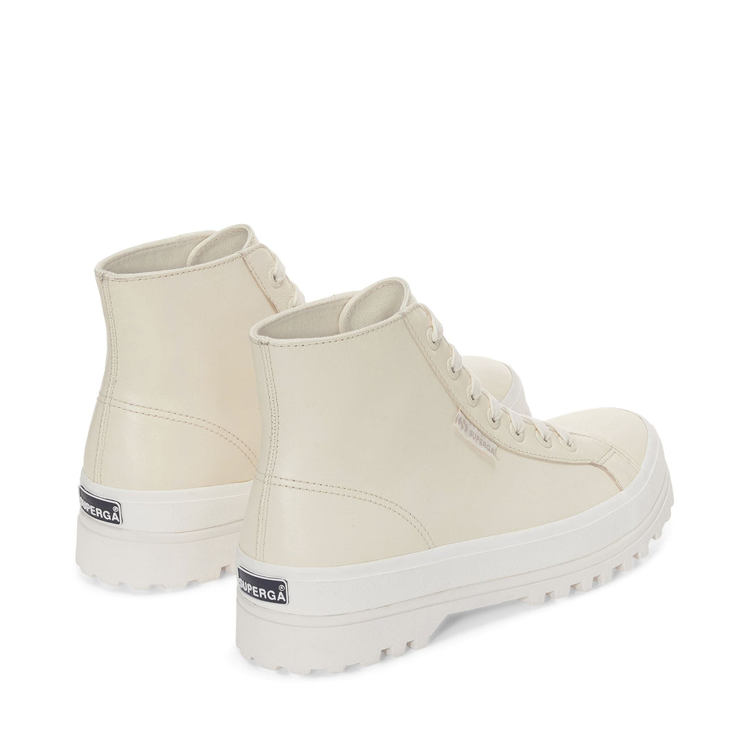 Ankle Boots Unisex 2341 ALPINA NAPPA Laced BEIGE NATURAL TOTAL-MATTE-F AVORIO Dressed Side (jpg Rgb)		