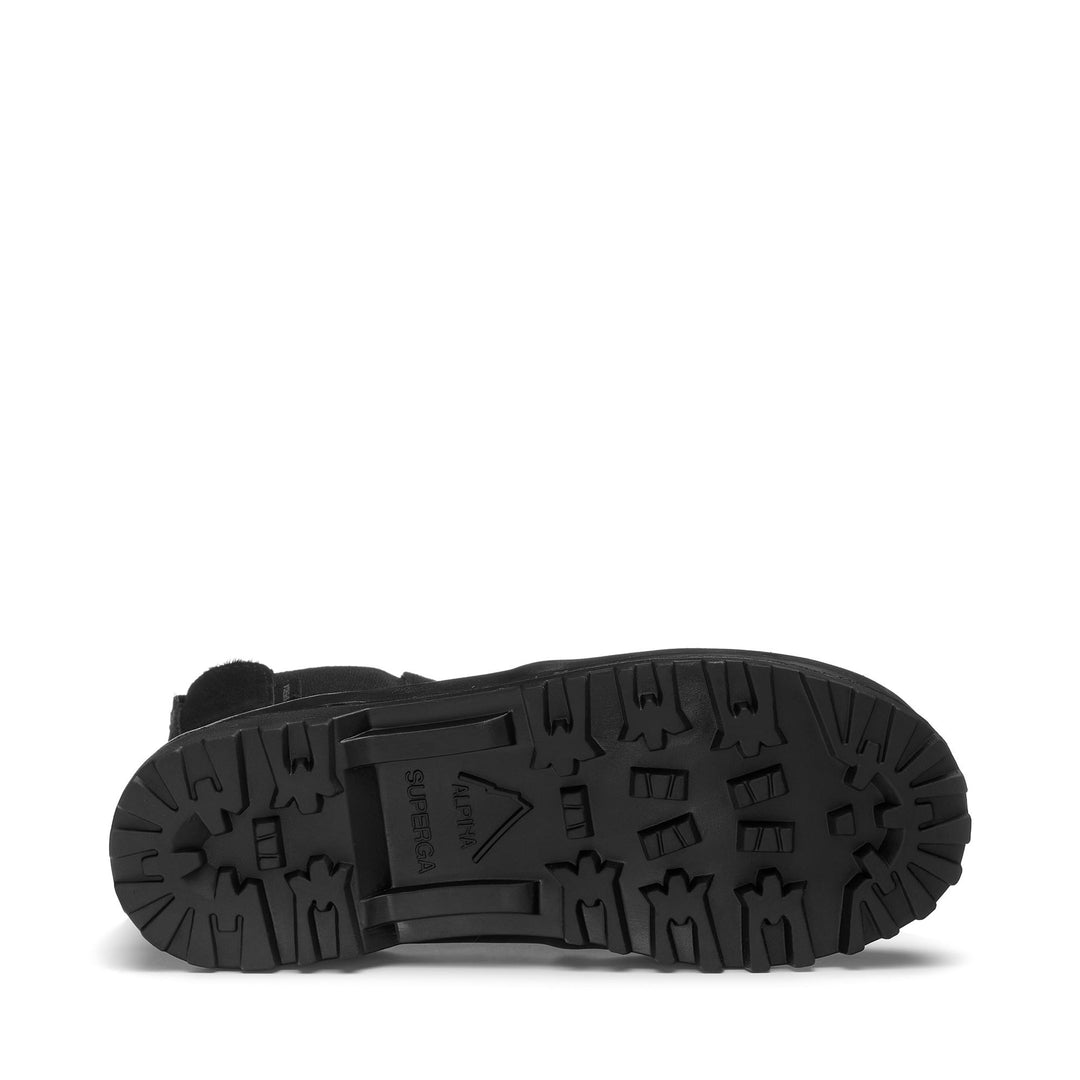 Ankle Boots Kid unisex 2665 KIDS ALPINA SUEDE Beatle TOTAL BLACK Detail (jpg Rgb)			